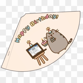 Party Hat To Print, HD Png Download - pusheen png