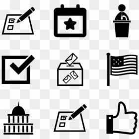 Politics Icon Vector, HD Png Download - vote png