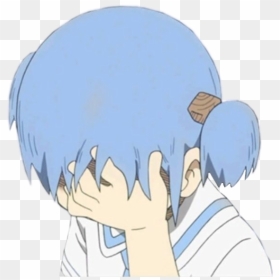 Nichijou Facepalm, HD Png Download - anime face png