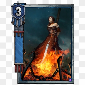 Witcher Sabrina Glevissig Card, HD Png Download - omegalul png