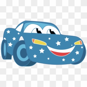 Clipart Blue Car Cartoon, HD Png Download - lightning mcqueen png