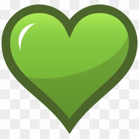 Green Heart Clipart, HD Png Download - heart vector png