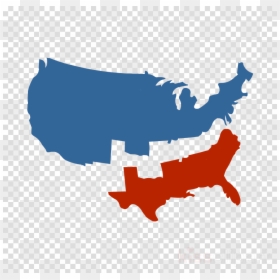 Civil War Reconstruction Symbol, HD Png Download - usa map png