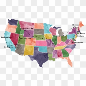 United States Population 2018, HD Png Download - usa map png
