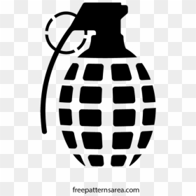 Grenade Spray Paint Stencil, HD Png Download - grenade png