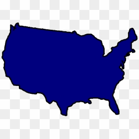 United States Map Blue, HD Png Download - us map png