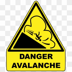 Avalanche Warning Sign, HD Png Download - warning png