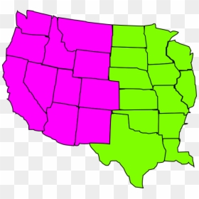Blank Map Of The Western United States, HD Png Download - us map png