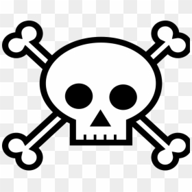 Skull And Crossbones Easy Drawing, HD Png Download - skull and crossbones png