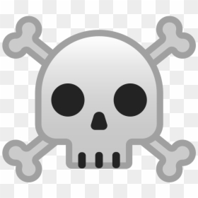 Emoji Caveira, HD Png Download - skull and crossbones png