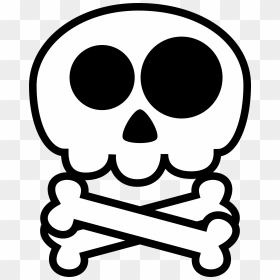 Skull And Crossbones Cute, HD Png Download - skull and crossbones png
