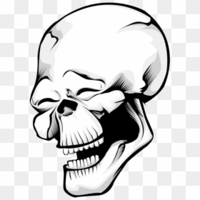 Laughing Skull Png, Transparent Png - skull and crossbones png