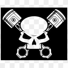 Skull And Pistons, HD Png Download - skull and crossbones png
