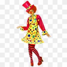 Ladies Clown Fancy Dress, HD Png Download - clown png