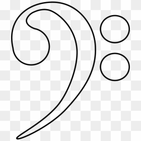 Bass Clef Coloring Page, HD Png Download - treble clef png