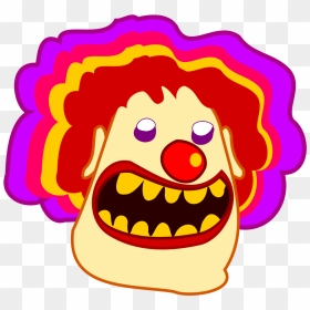 Scary Cartoon Clown Png, Transparent Png - clown png