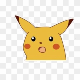 #meme #pikachu #sorprendido - Pikachu Sticker, HD Png Download - meme gif png