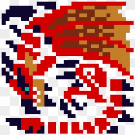Monster Hunter Monster Icons Pixel, HD Png Download - rathalos png