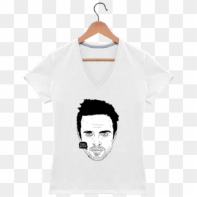 T-shirt Col V Femme 180 Gr Jesse Pinkman Par Nick Cocozza - Tee Shirt Je Veux Des Paillettes Dans Ma Vie, HD Png Download - jesse pinkman png