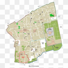 Zion Gate Jerusalem Map, HD Png Download - israel map png
