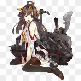 Japanese Battleship Kongō Anime Figurine - Kancolle Kongou Damaged, HD Png Download - kancolle png