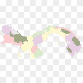 Colored Blank Map Of Panama - Panama Map Png White, Transparent Png - blank map of the world png