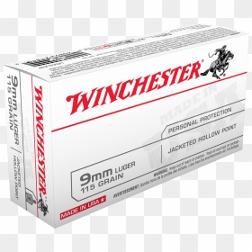 Winchester 127 Gr 9mm, HD Png Download - luger png