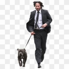 Download Free Png Keanu Reeves Film Scene With Dog - John Wick Gray Suit, Transparent Png - keanu reeves png