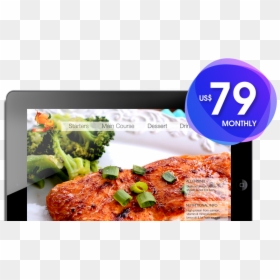 Restaurant Menu Application - Menu, HD Png Download - ipad template png