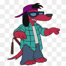 Simpsons Dog Itchy Scratchy, HD Png Download - cadenas rotas png