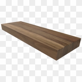 Custom Walnut Floating Shelves, HD Png Download - wooden post png