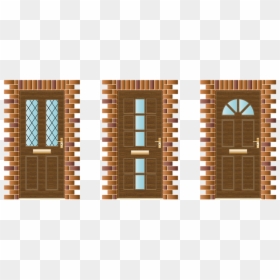 Doors, Window, Door Frame, Bricks, House, Building - Door Clipart, HD Png Download - vault door png