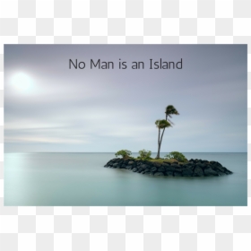 No Man Is An Island - Beach Rocks Palm Tree, HD Png Download - no mans sky png