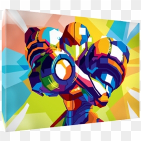 Metroid Wall Art, HD Png Download - super metroid png