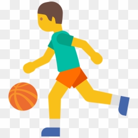 People Playing Basketball Emoji Jumping Png , Png Download - Emoji Jogando Bola, Transparent Png - people emoji png