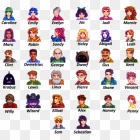 Stardew Valley Villagers Names, HD Png Download - stardew valley logo png