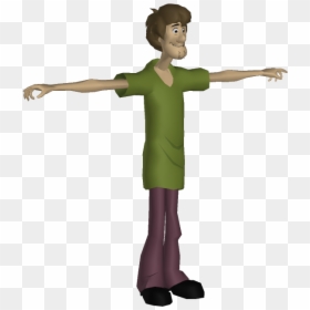Shaggy Rogers Png - T Pose Shaggy Png, Transparent Png - shaggy scooby doo png