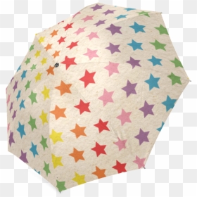 Rainbow Stars Foldable Umbrella, HD Png Download - rainbow stars png