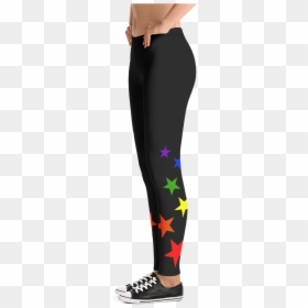 Flower Leggings, HD Png Download - rainbow stars png