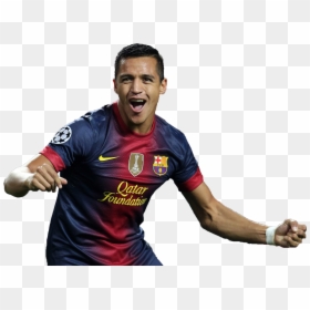 Alexis Sánchez - Alexis Sanchez Barcelona Png, Transparent Png - barca png