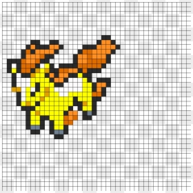 Ponyta Perler Bead Pattern / Bead Sprite - Easy Pokemon Cross Stitch Pattern, HD Png Download - ponyta png