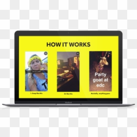 Snapchat Pitch Deck How It Works, HD Png Download - snapchat template png