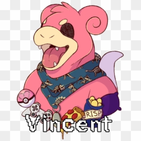 [p] Slowpoke Badge - Cartoon, HD Png Download - slowpoke png