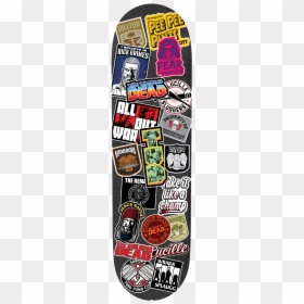 The Walking Dead - Stickers On Skate Deck, HD Png Download - skateboard deck png