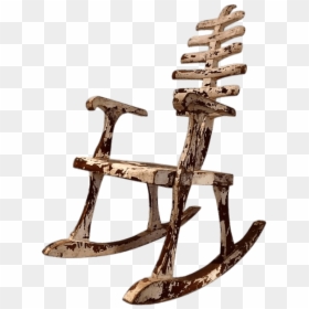 Rocking Chair With Ribcage Back - Rib Cage Chair, HD Png Download - ribcage png