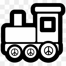 Train Clipart Black And White, HD Png Download - christmas toys png