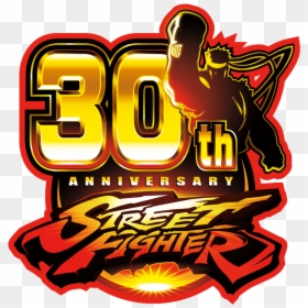 Street Fighter 30th Anniversary T Shirt All Sizes - Street Fighter 30th Logo, HD Png Download - street fighter ko png