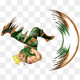 Street Fighter Karate Kick Ko Clipart , Png Download - Street Fighter Guile Flash Kick, Transparent Png - street fighter ko png