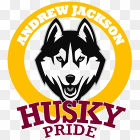 New Uconn Husky Logo , Png Download - Andrew Jackson Elementary School Selma Ca, Transparent Png - husky logo png