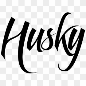 Typography Clipart Husky - Husky Font, HD Png Download - husky logo png